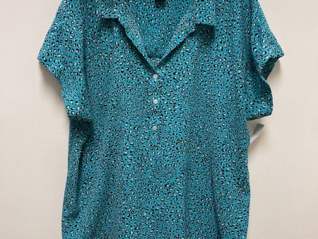 Blue Top Short Sleeve Investments, Size Xl Cheap